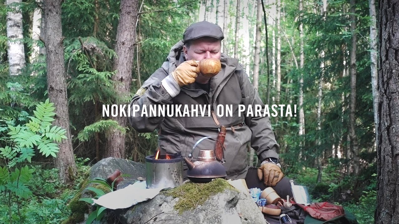 Pannukahvin keitto risukeittimellä