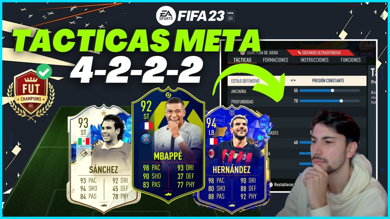 FORMACION 4222  ¡LA TACTICAS MAS CHETADAS DE FIFA 23! TRAS EL ULTIMO PARCHE