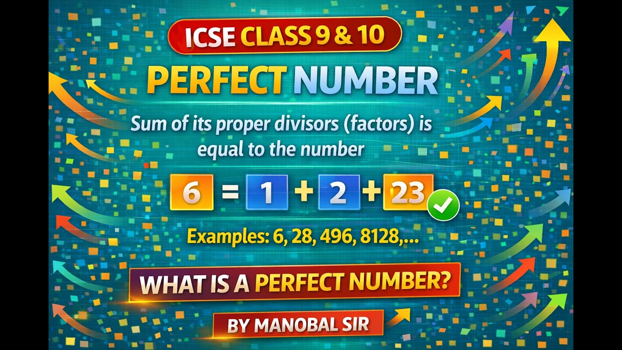 Perfect Number Program in Java | ICSE Class 9 & 10