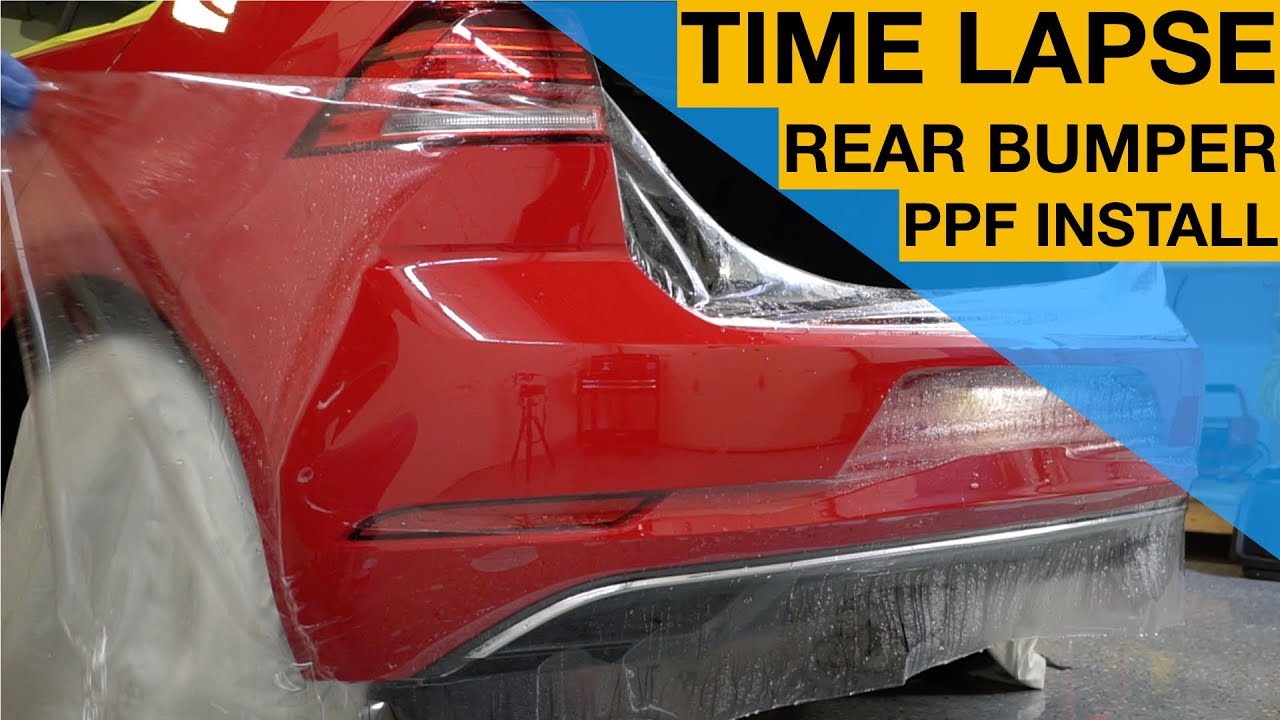 TIME LAPSE - Rear Bumper PPF Install - XPEL Ultimate Plus PPF