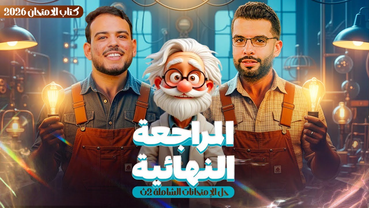   2ث المنهج الجديد 2026 🔥 حل وشرح الاختبار الشامل رقم 1 من كتاب الامتحان 🤩✅| الشيخ جميل فيزياء