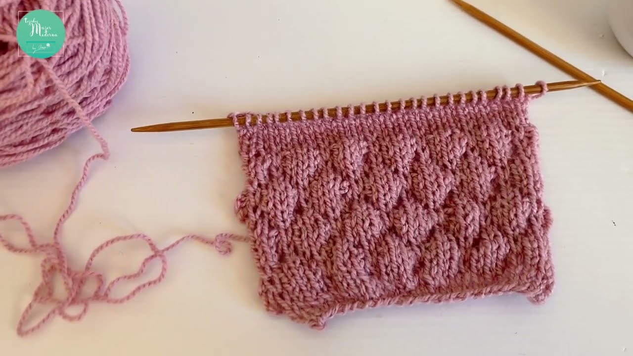 PUNTO BURBUJA // Bobble  knit Stitch #tutorial #dosagujas