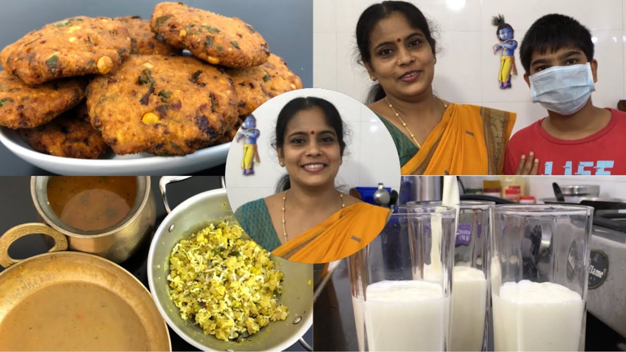 Friday cooking vlog/Nendran Pazham Payasam/Jackfruit Milkshake/Jackfruit seed Masal Vadai/Sambar