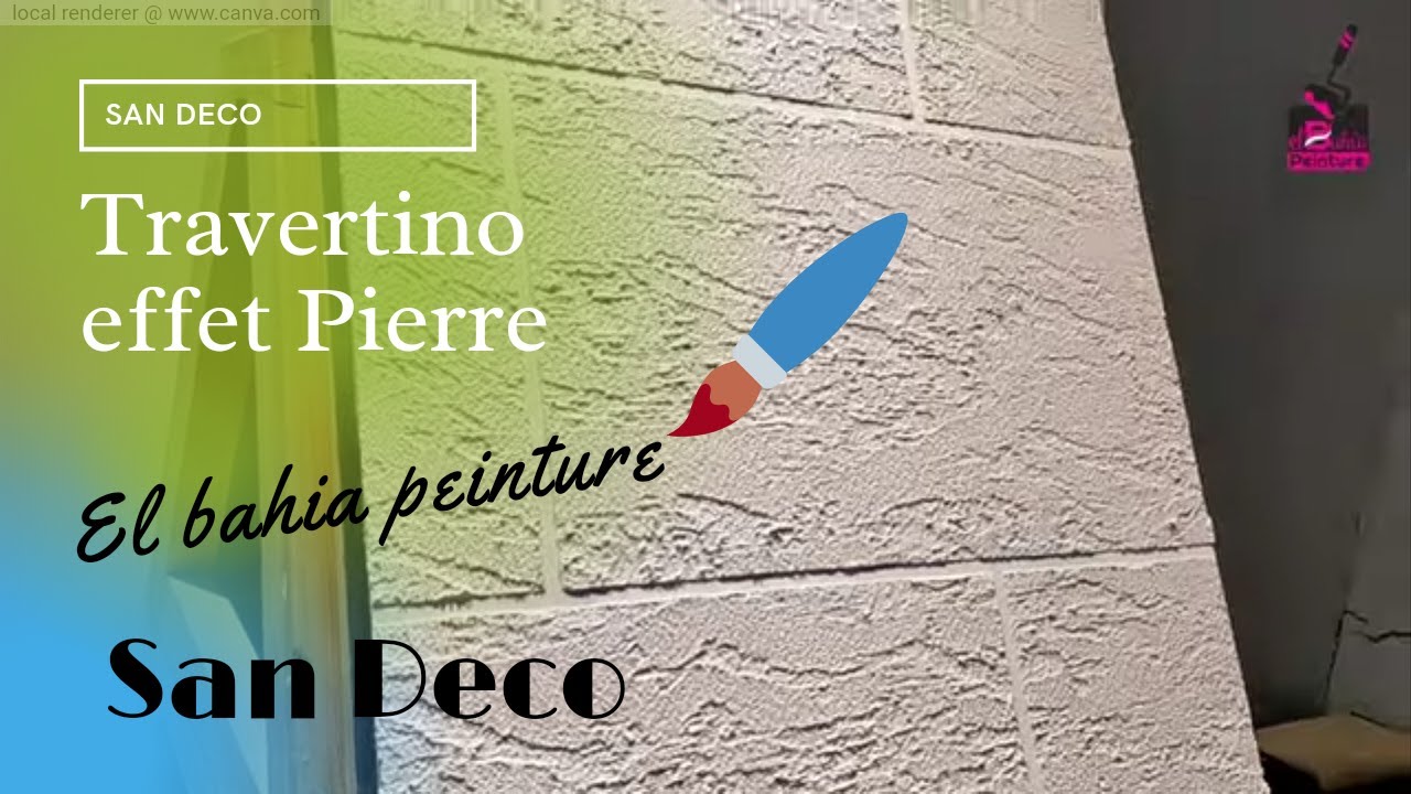 Home design Comment Peindre Travertino Avec Papier Collants