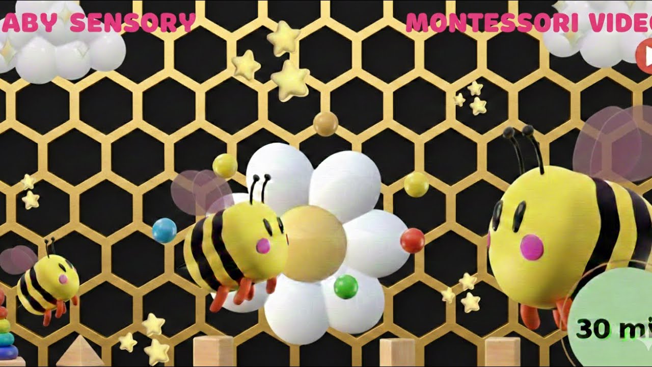 Baby Sensory video bedtime calming lullaby infant visual stimulation Autism friendly for toddlers 