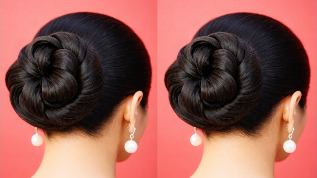 How to make the perfect hair bun//The Easiest Sleek Juda Hairstyle for Girls Simple & Stylish!