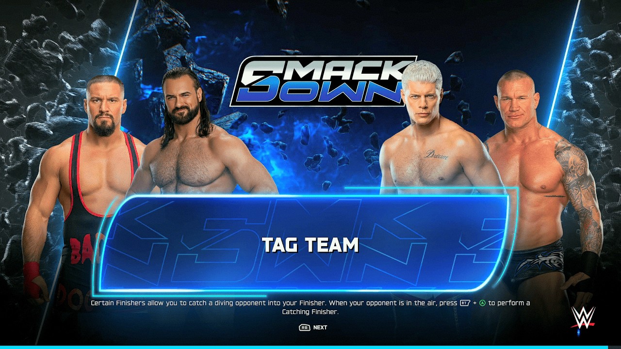 WWE 2K25 - Брейккер/МакИнтайр против Роудса/Ортона - Команда мечты!