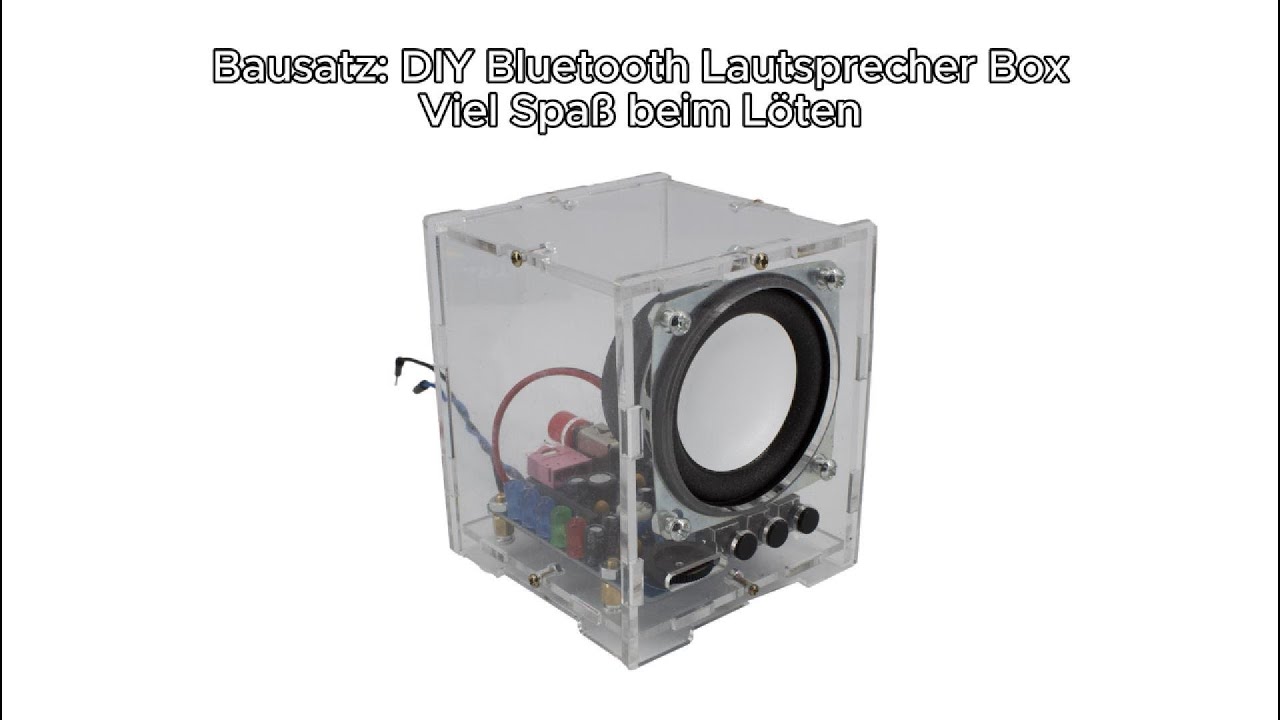 Lötanleitung RBS15674 Bausatz: DIY Bluetooth Lautsprecher Box