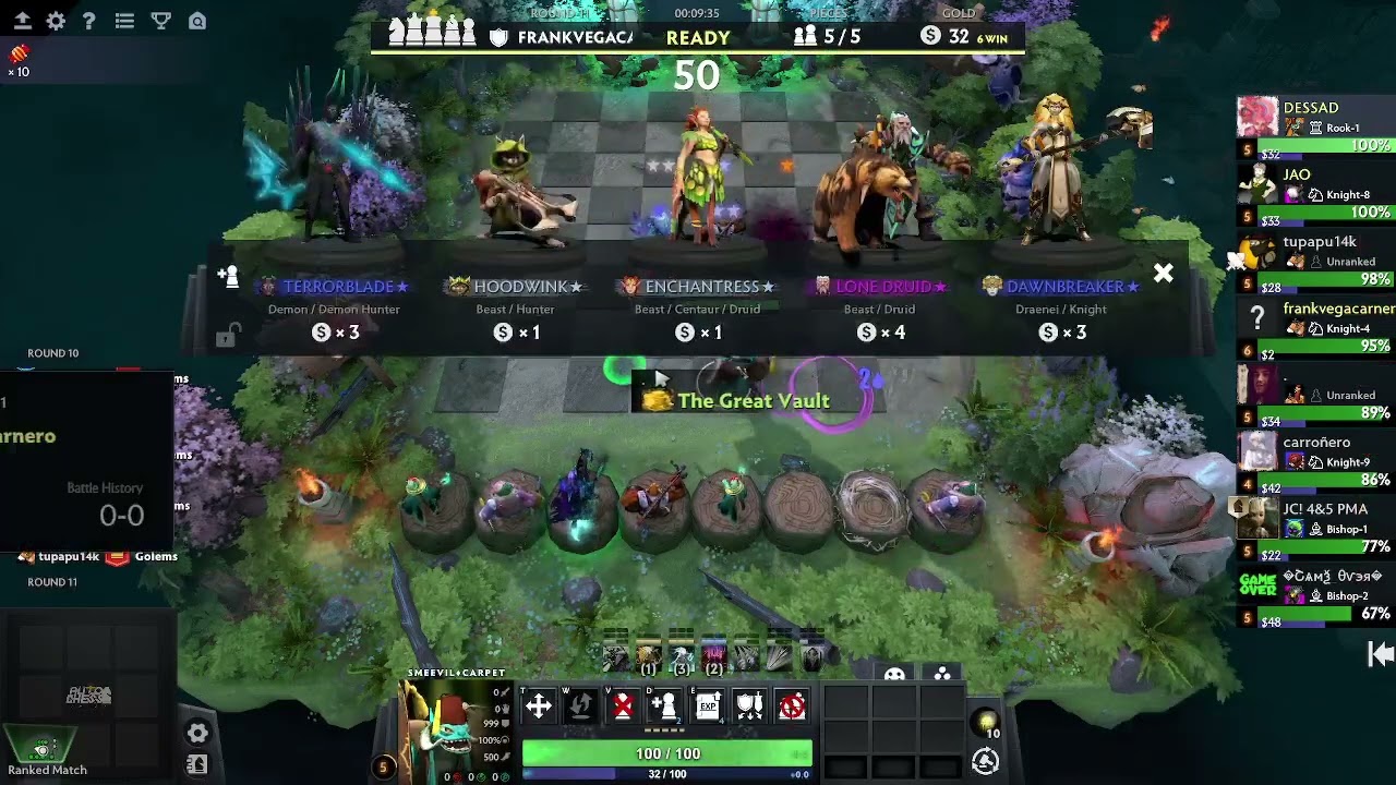 DOTA AUTOCHESS COMO JUGAR CON MUERTOS EN EL ULTIMO PARCHE