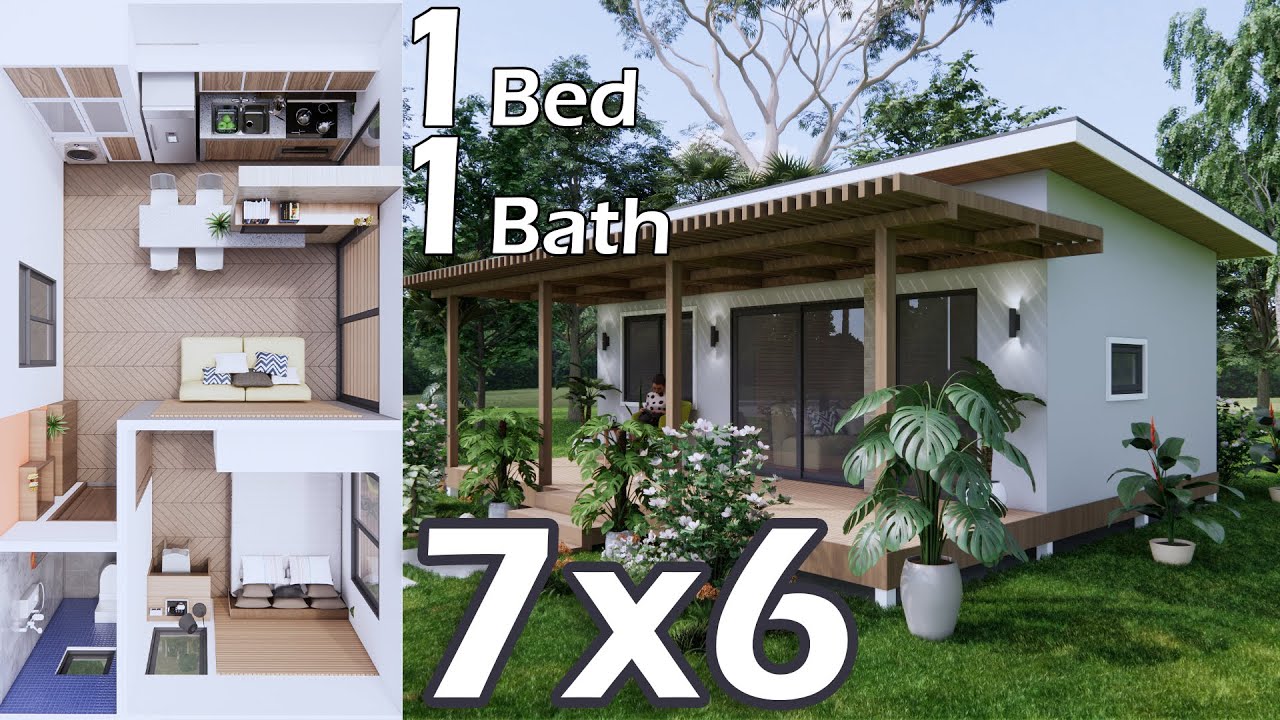 Interior Walkthrough | Small House (7x6 Meters) -1 Bed, 1 Bath