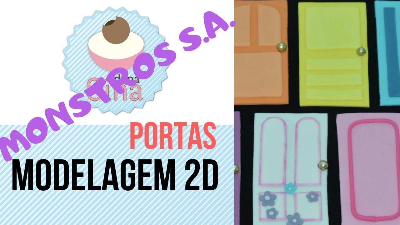 COMO FAZER MODELAGEM 2D Portas MONSTROS S.A. Pasta Americana