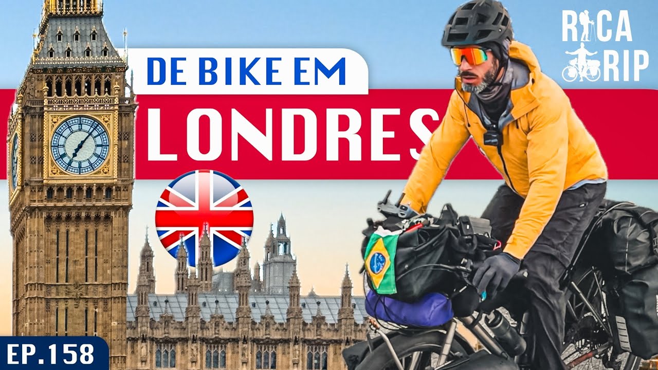 EP.158 🏴󠁧󠁢󠁥󠁮󠁧󠁿 CHEGANDO EM LONDRES DE BICICLETA 🚴‍♂️ CAOS, CHARME E MUITA ADRENALINA.