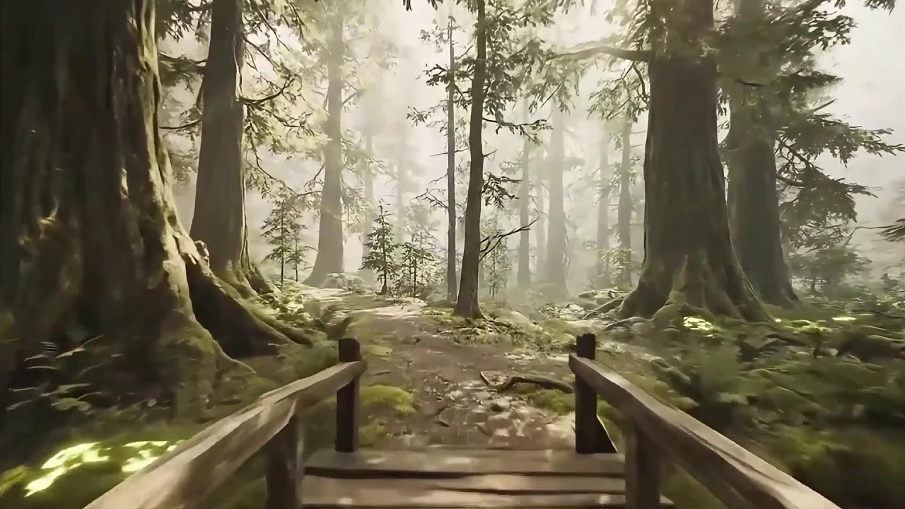 POV Peaceful Fantasy Forest Walk 🌲 Soft Piano & Cinematic Atmosphere