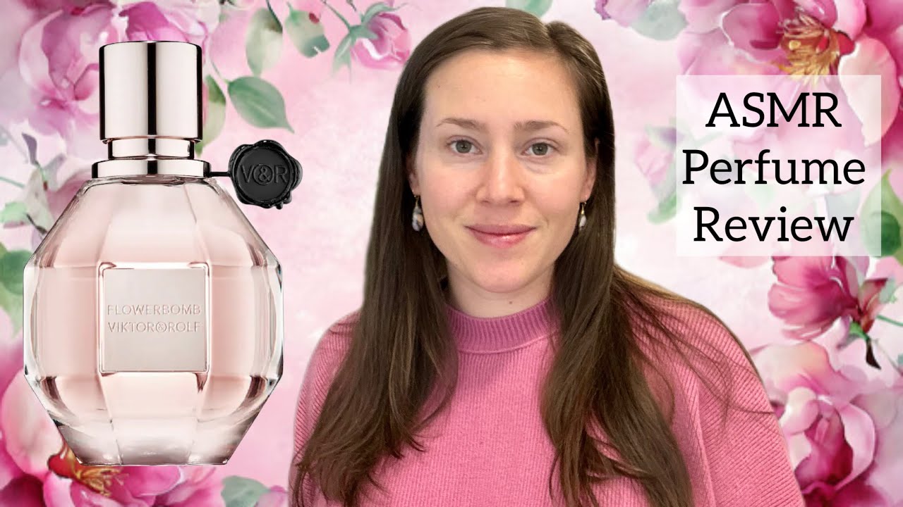 ASMR-обзор парфюма Viktor & Rolf Flowerbomb - постукивание по стеклу и тихий голос.