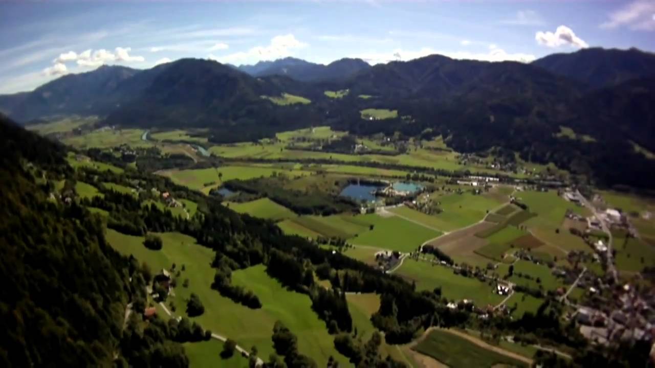Gleitschirmflug Drautal vom Emberger Alm zum Fliegercamp am 14 09 2010