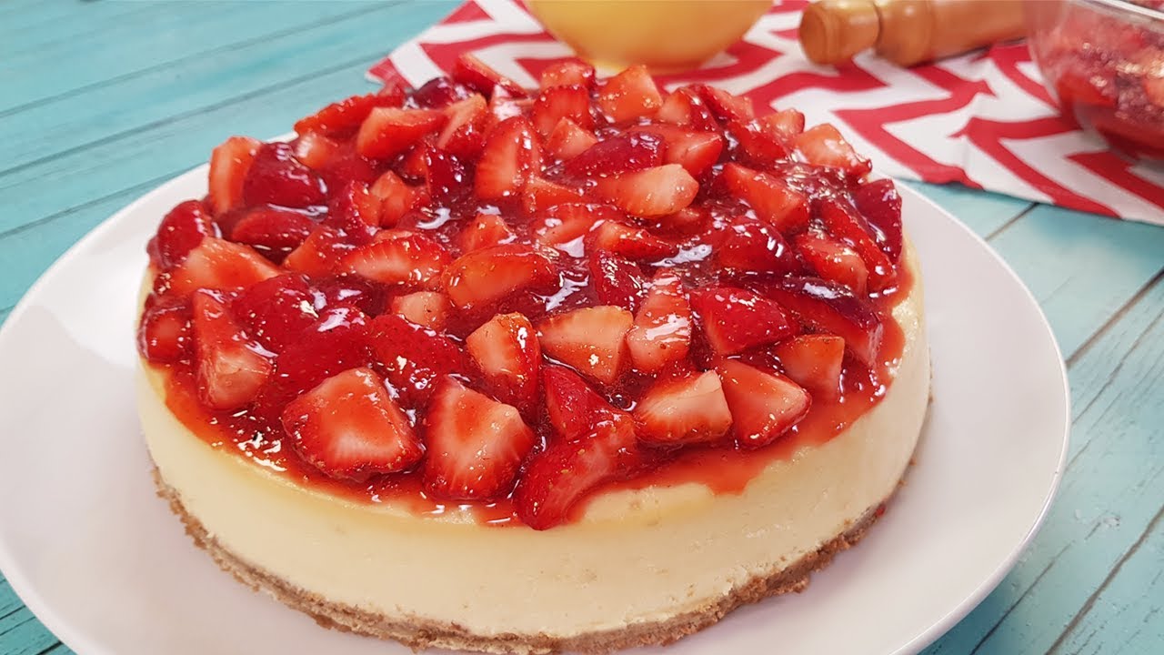 Cheesecake de Fresa • Postres estilo peruano | BUENAZO!