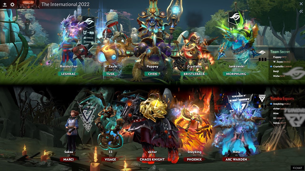 Dota 2 Ti 2022: Team Secret vs Tundra Esports  - Grand final game 2
