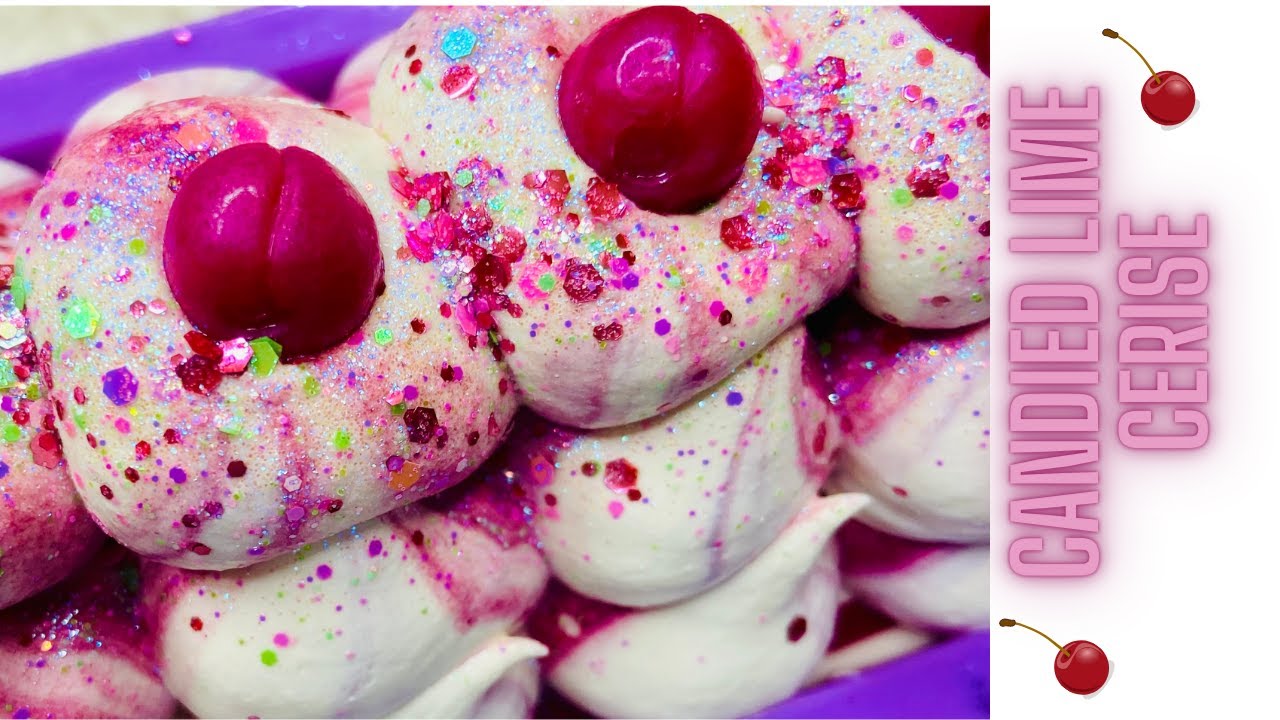 Candied Lime Cerise | Soap | Cold Process Soap Making | Artisan Soap Design | Oddly Satisfying
