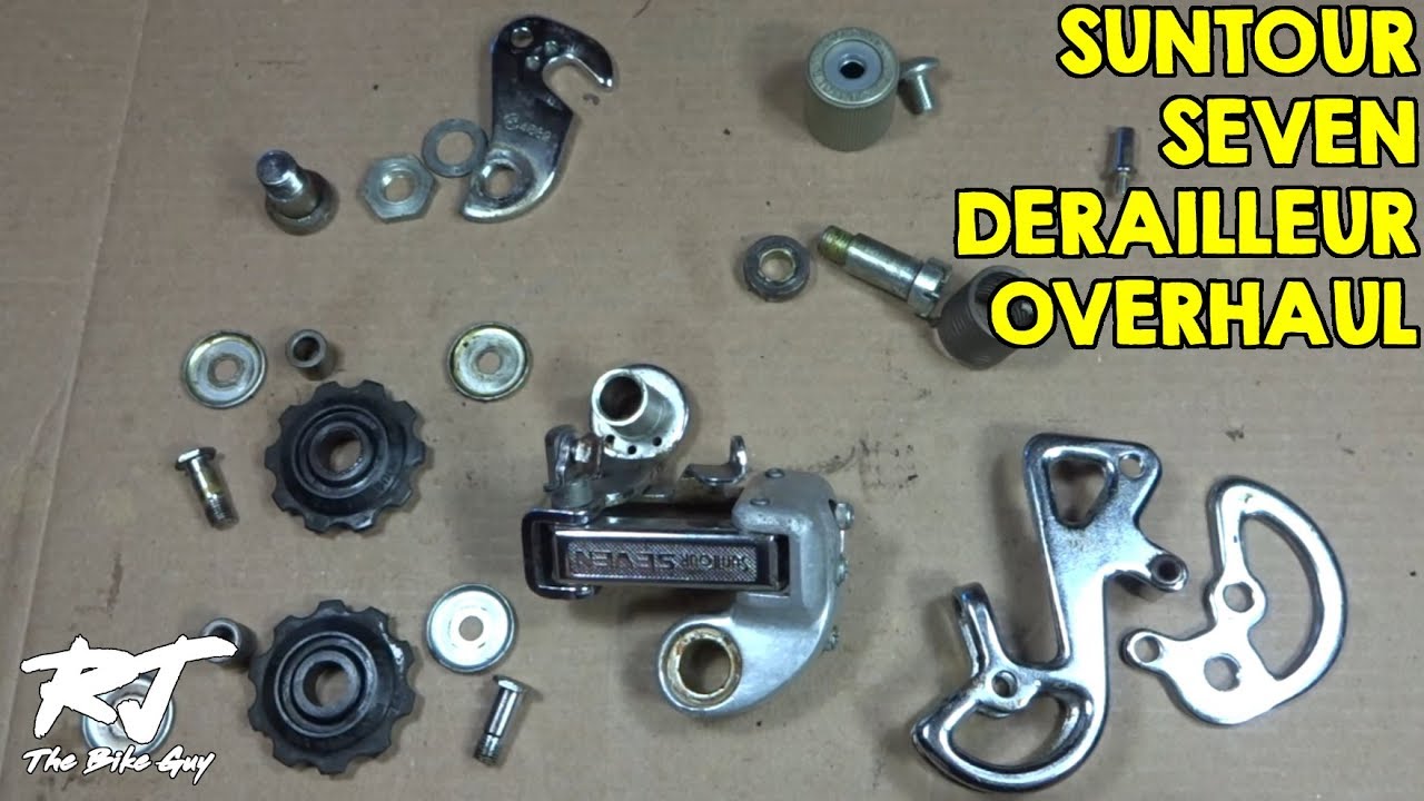 Suntour Seven Rear Derailleur Overhaul - Disassembly/Re-Assembly