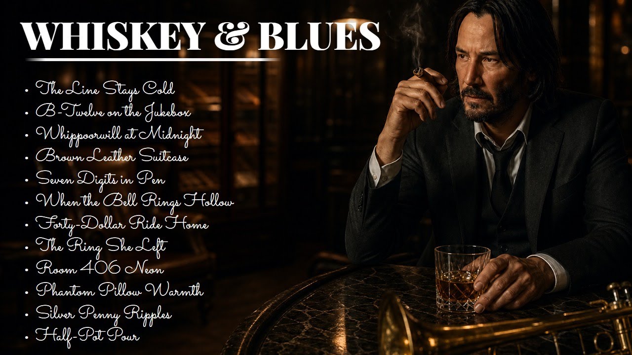 Smoky Whiskey Blues 🥃 Slow Deep Blues for Late Night Solitude & Empty Glasses