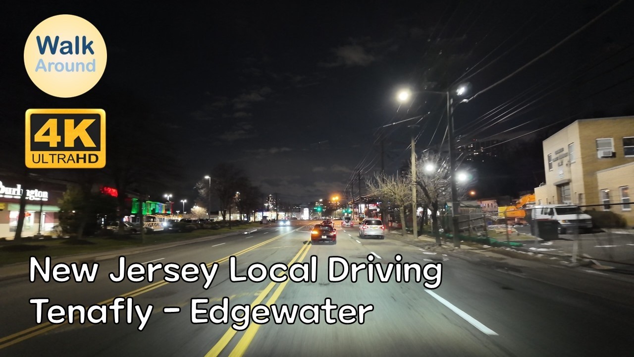 【4K60】 New Jersey Local Driving: Tenafly - Edgewater
