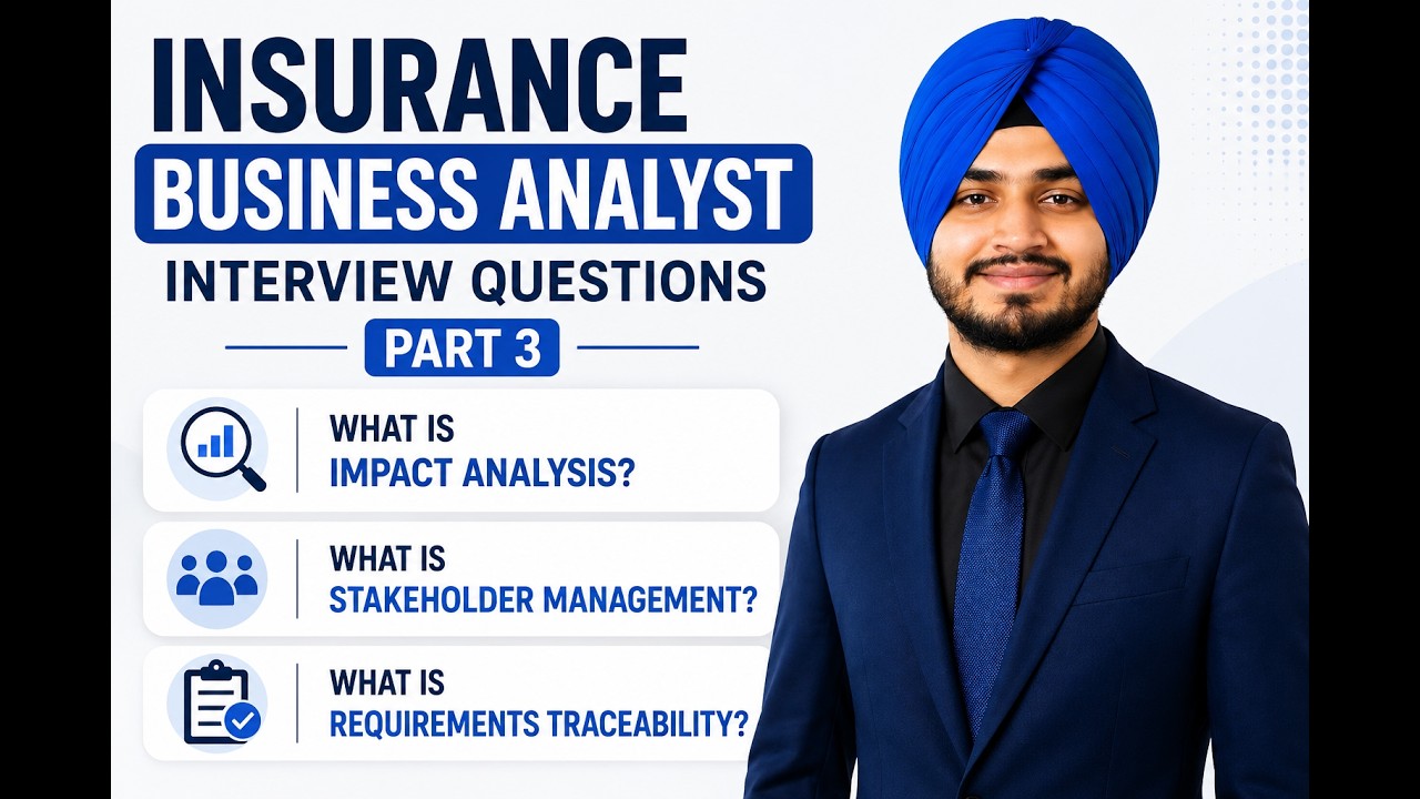 Insurance Business Analyst Interview Questions | Part 3 | Impact Analysis & Stakeholder Management