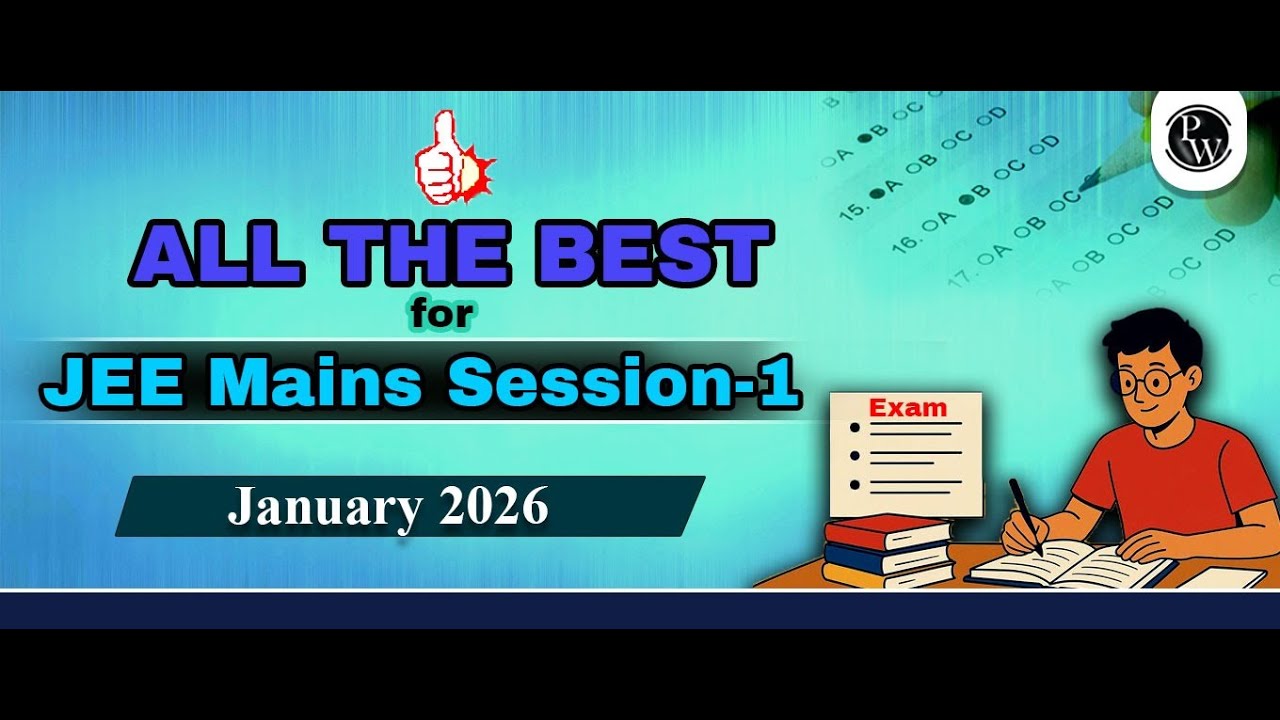 All the best for JEE main 2026