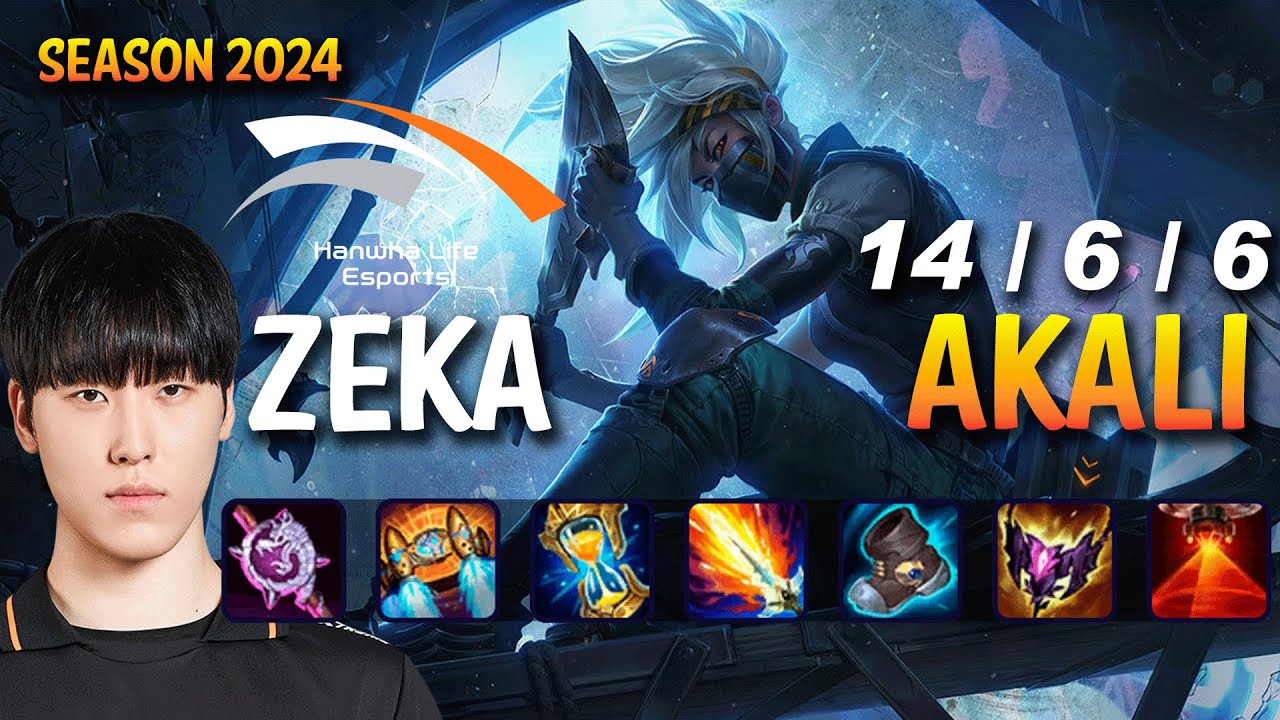 HLE Zeka AKALI vs LISSANDRA Mid - Patch 14.11 KR Ranked MASTER | lolrec