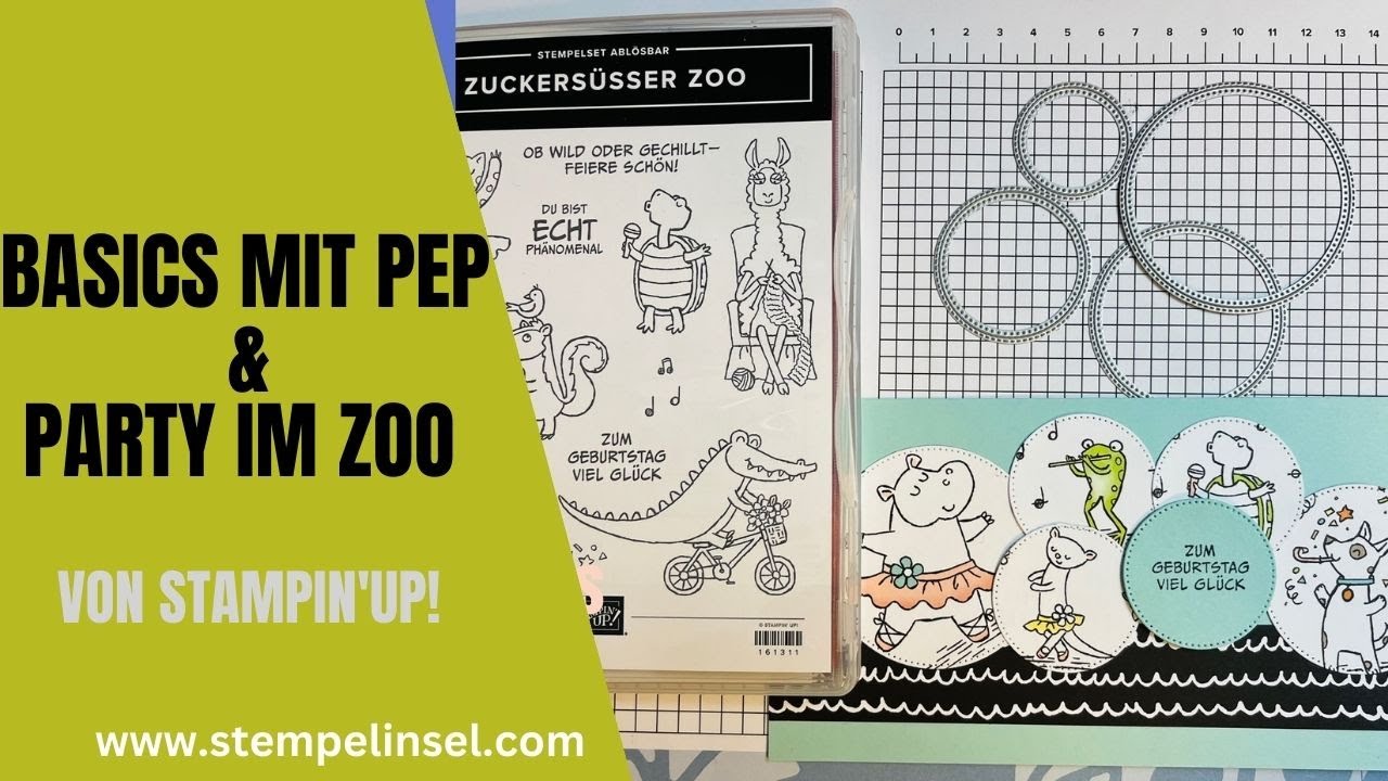 Party im Zoo Designerpapier & Basics mit Pep ~ Stampin'UP! 2023