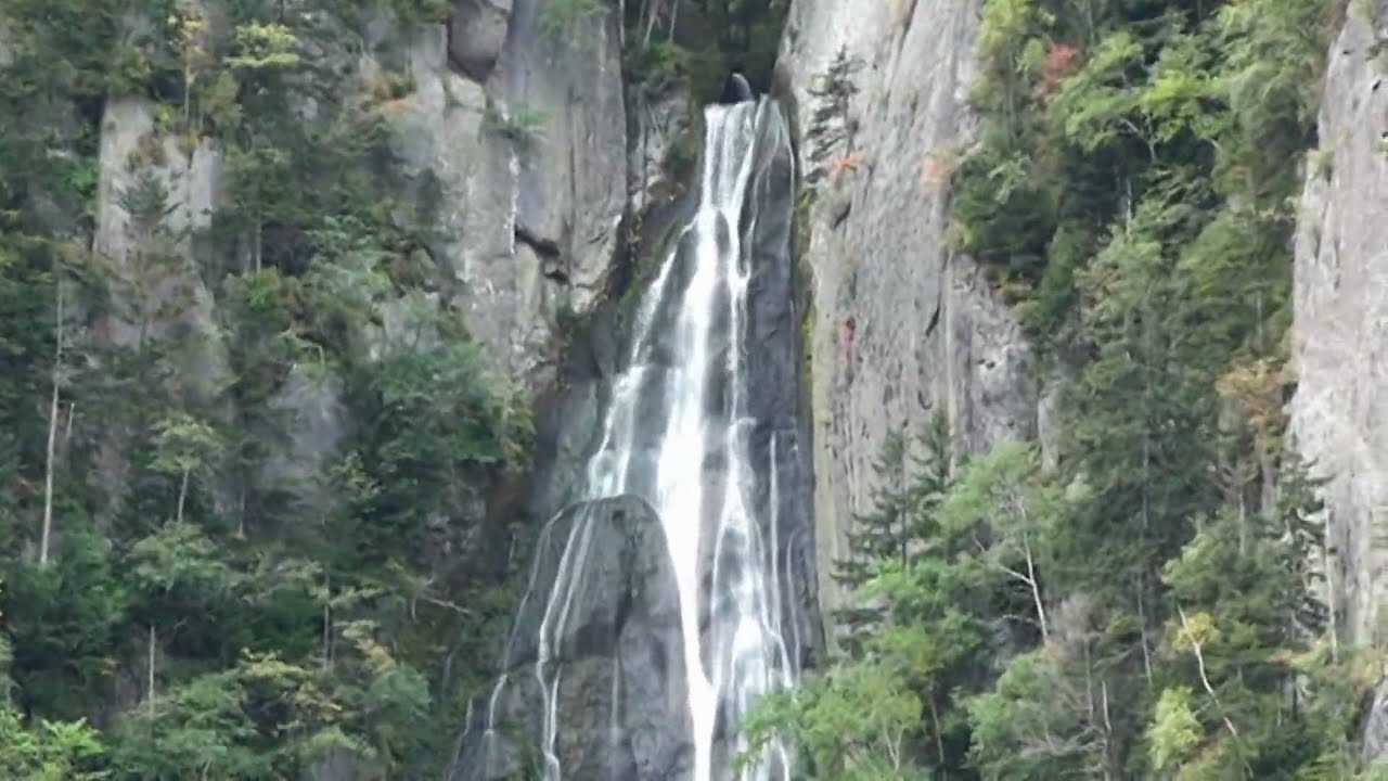 銀河の滝＆流星の滝from双瀑台（北海道上川町）