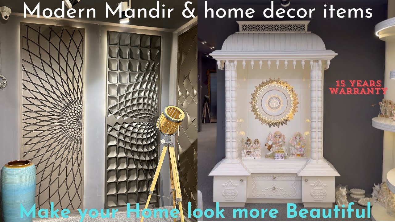Modern Corian Mandir Unique collection of Wall Cladding Door Concepts & Imported Home Decor Items