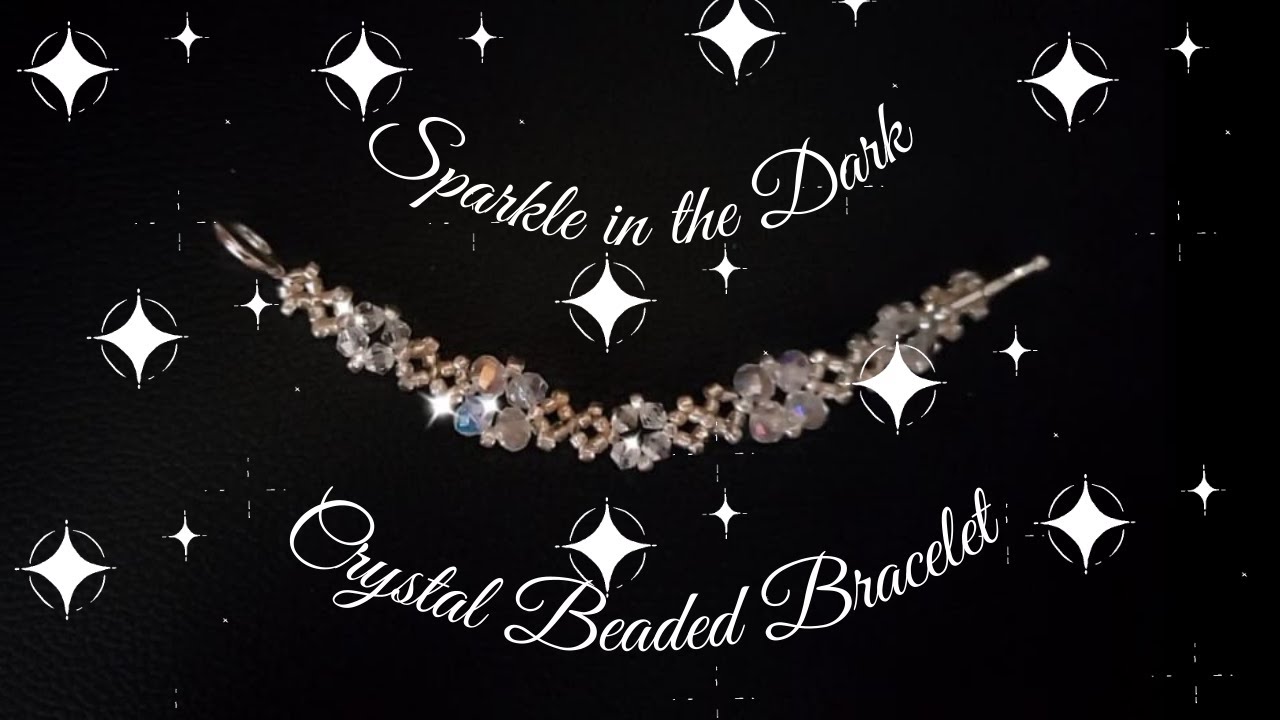 Sparkle in the Dark. Rondelle Crystal Jewelry. DIY Beading Tutorials. Beaded jewelry.Crystal jewelry