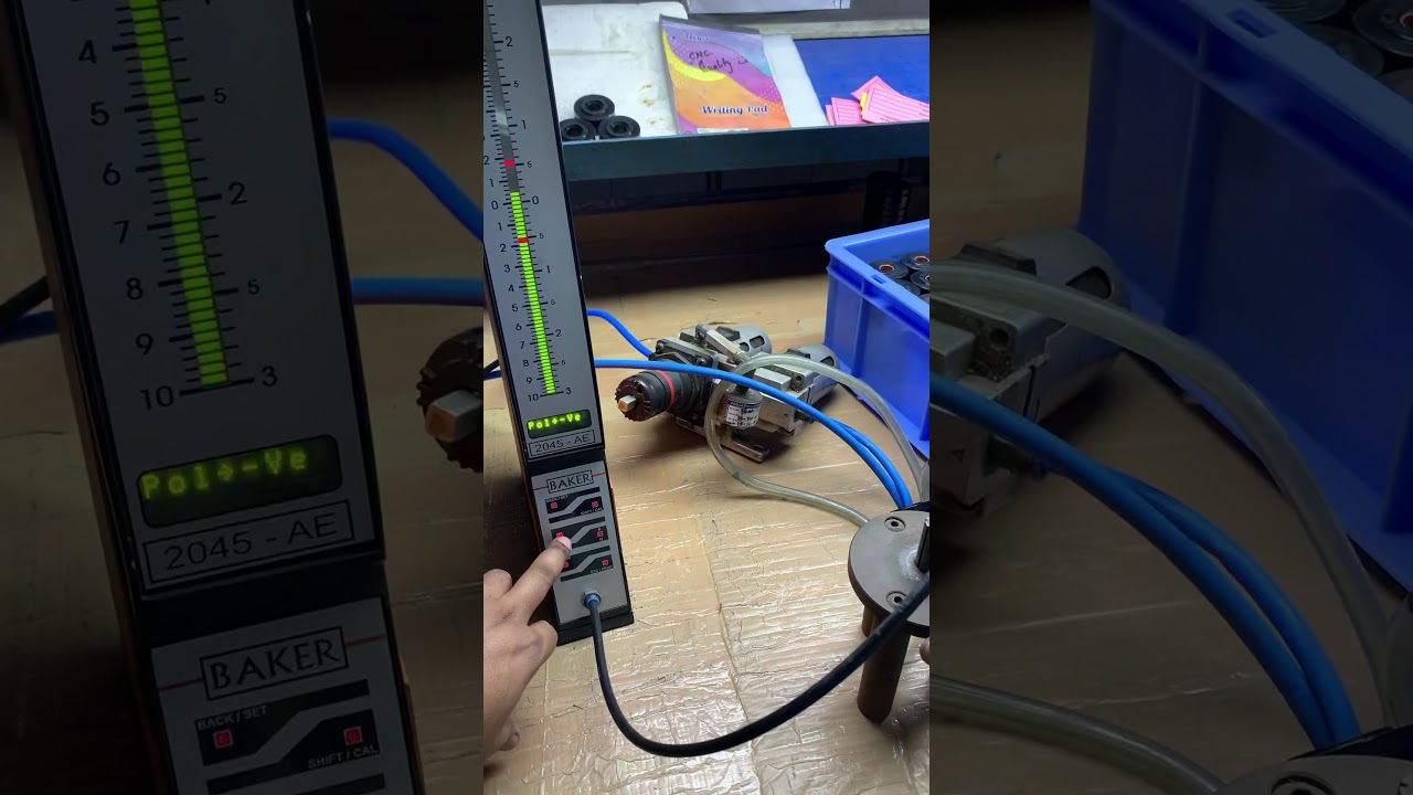 How to set digital baker air gauge unit