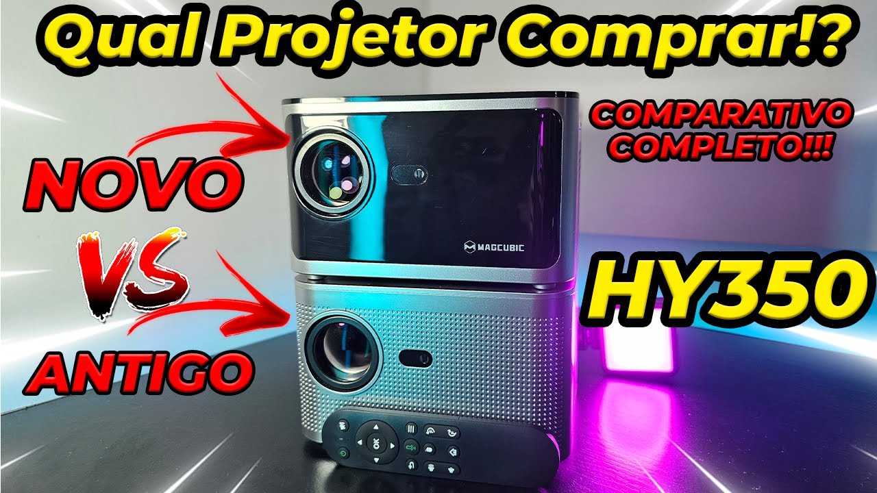 Comparativo Projetor HY350: Nova Versão vs Antiga Análise Completa e Testes Detalhados Qual Comprar?