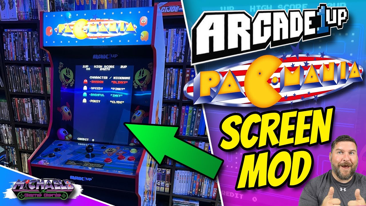 Arcade1Up PacMania Legacy Screen Mod Can We Fix It?