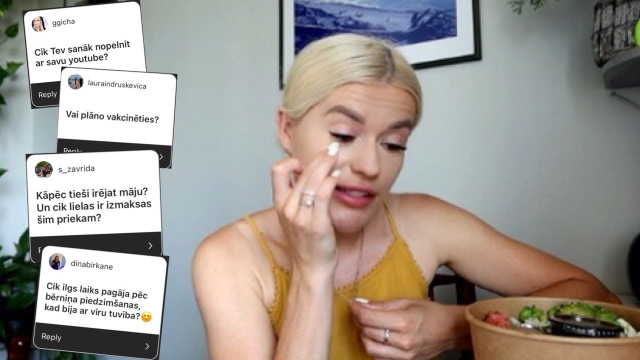 MUKBANG + Q&A. ATBILDU UZ JŪSU JAUTĀJUMIEM - ATTIECĪBAS, BĒRNS, KARJERA | ELĪNA ANDERSONE