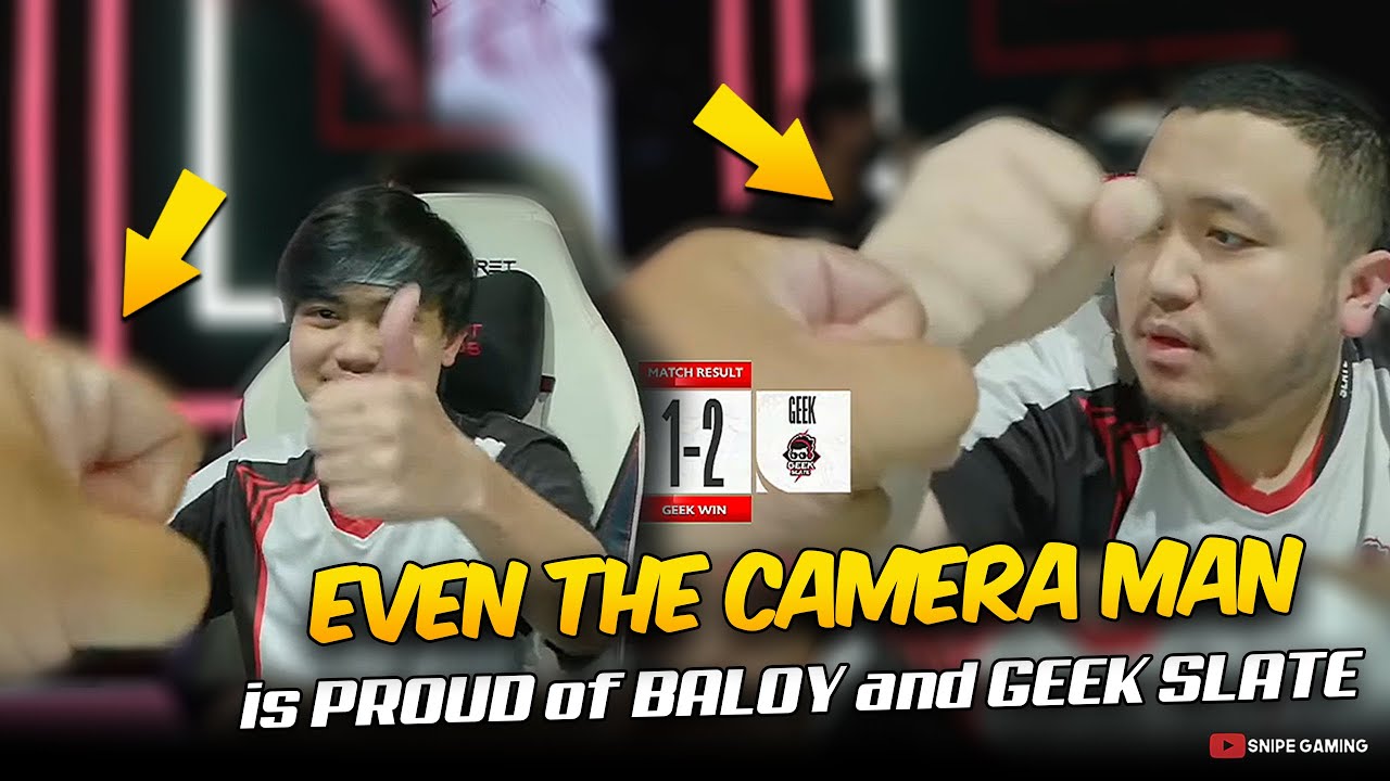 EVEN THE CAMERA MAN is PROUD of BALOY and GEEK SLATE. . . 😮