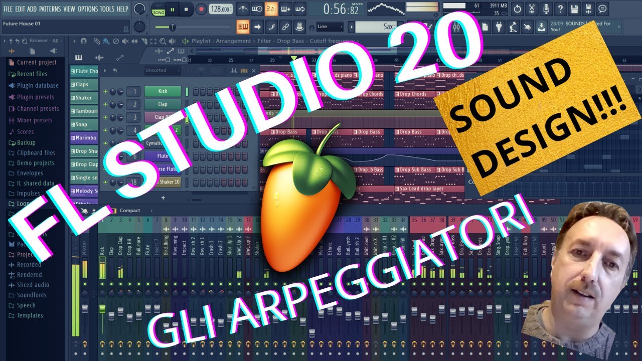 FL Studio 20 - Gli arpeggiatori - Creiamo un ARP instrument - Sound design - Tutorial in italiano