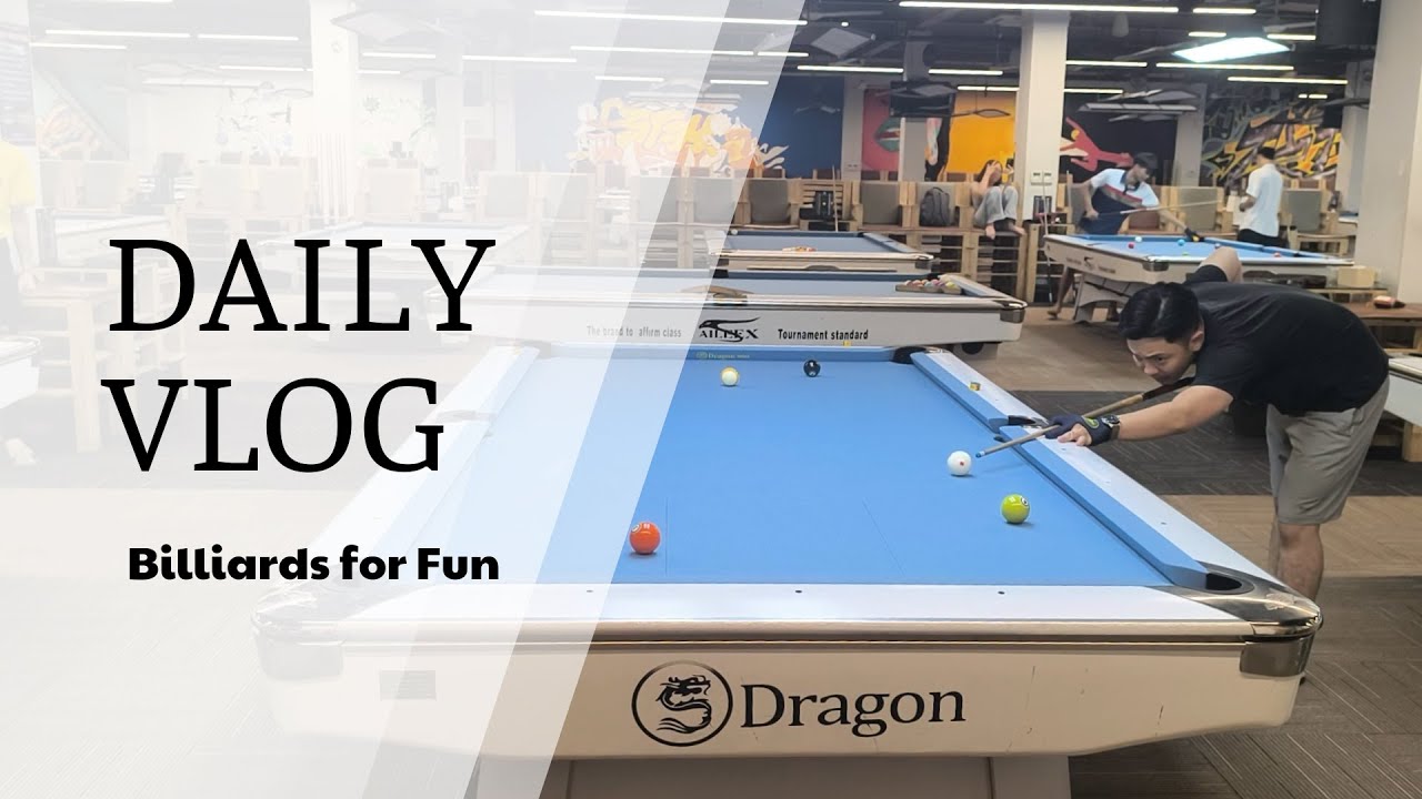 Billiards Vlog - Unwinding After Work & Improving Your Game With Relaxing Music