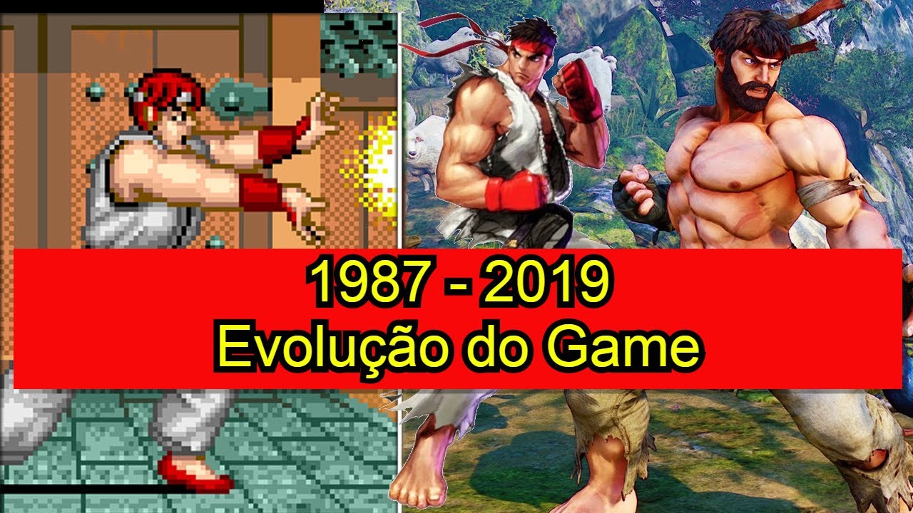 Todos os Street Figther 1987  2019 Serie Games Evoluçao Repostagem