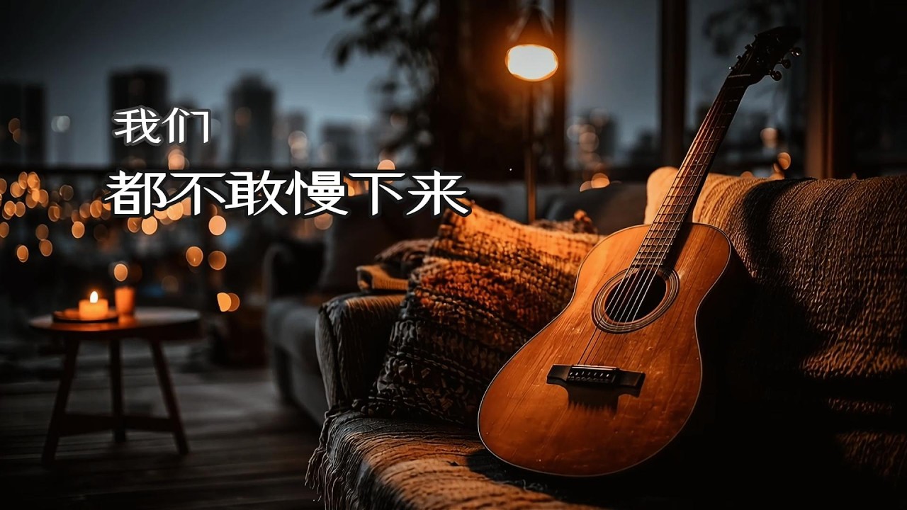 🎸 明明生活还能过，却总怕慢一步，明明心里有些累，却没人敢停住。或许我们早就已经不能停下，也不能回头，只能被生活裹挟着向前 #民謠 #深夜歌單 #來到大城市的第三年 #安靜音樂
