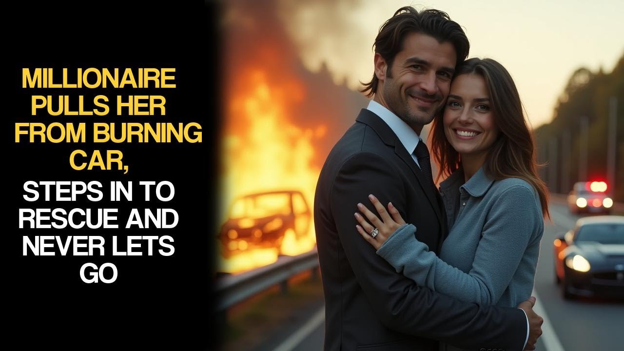 Millionaire Pulls Her From Burning Car, Steps In To Rescue And Never Lets Go