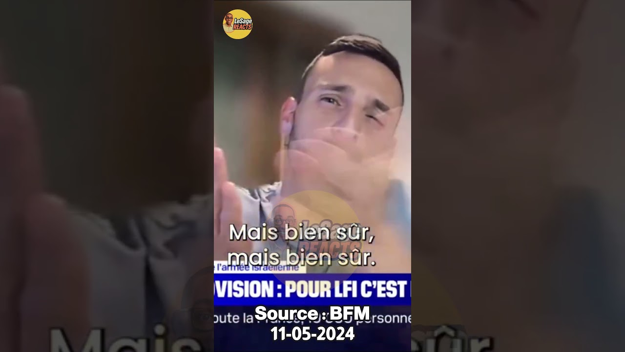 Aymeric Caron &eacute;teitn tout un plateau de BFM 🎤