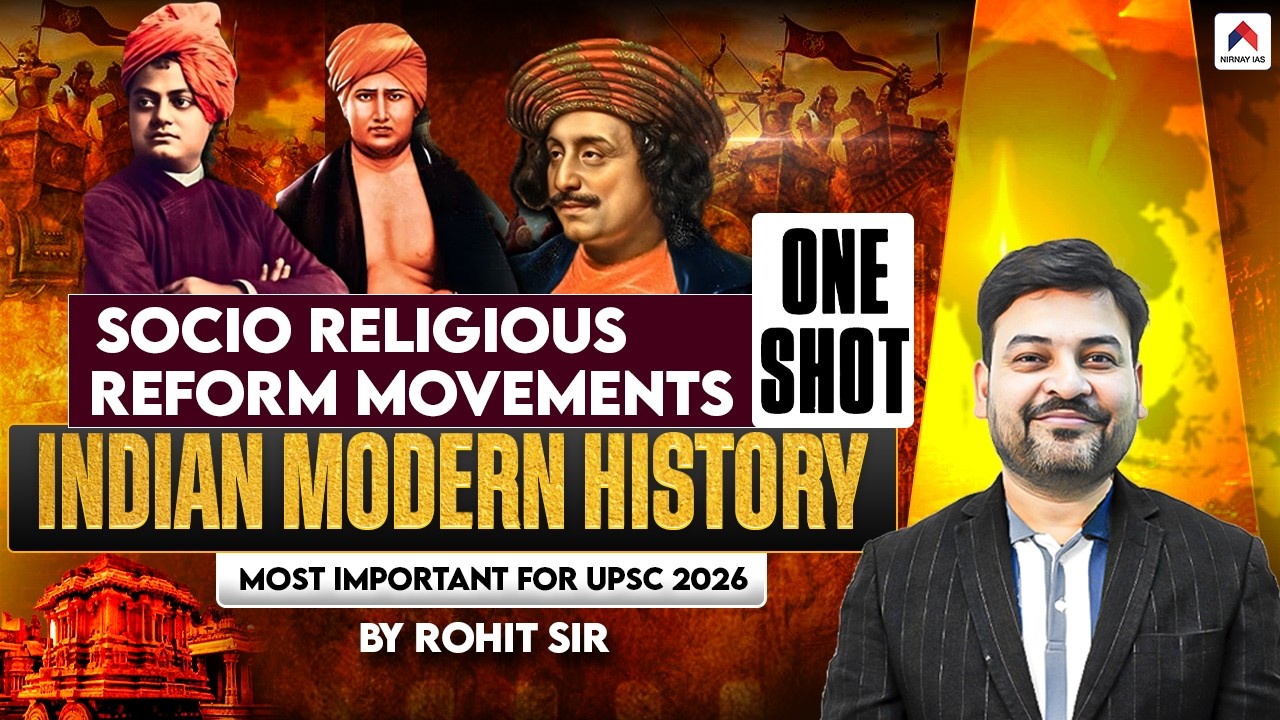 Socio Religious Reform Movements in India | One Shot | Indian Modern History for UPSC | Nirnay IAS