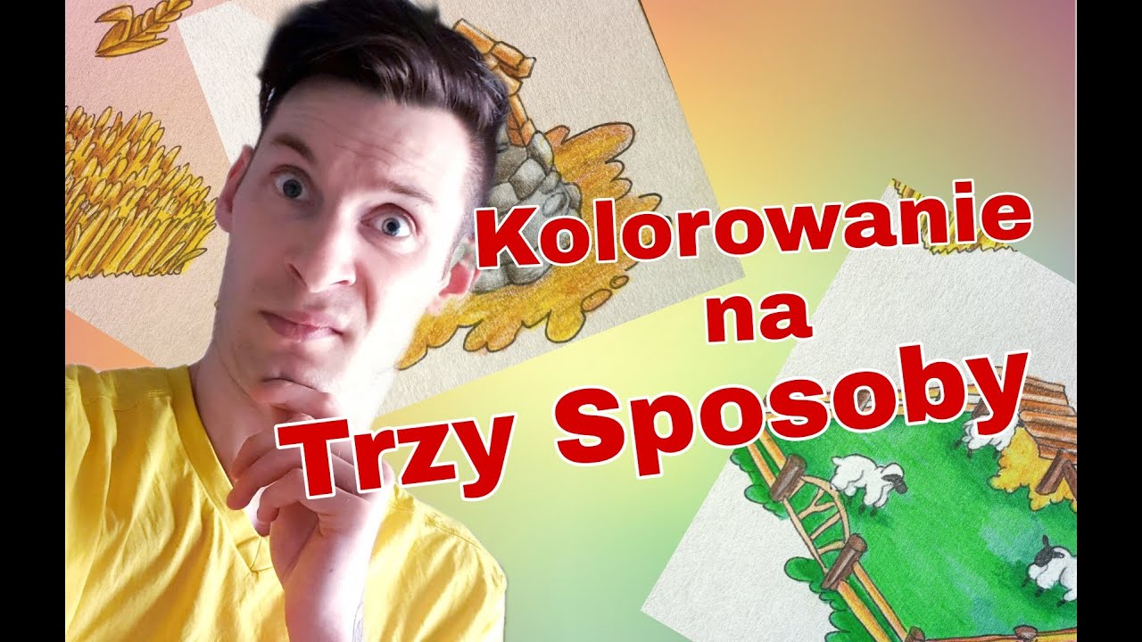 TRZY PROSTE SPOSOBY NA KOLOROWANIE - TUTORIAL / TANIMI KREDKAMI !