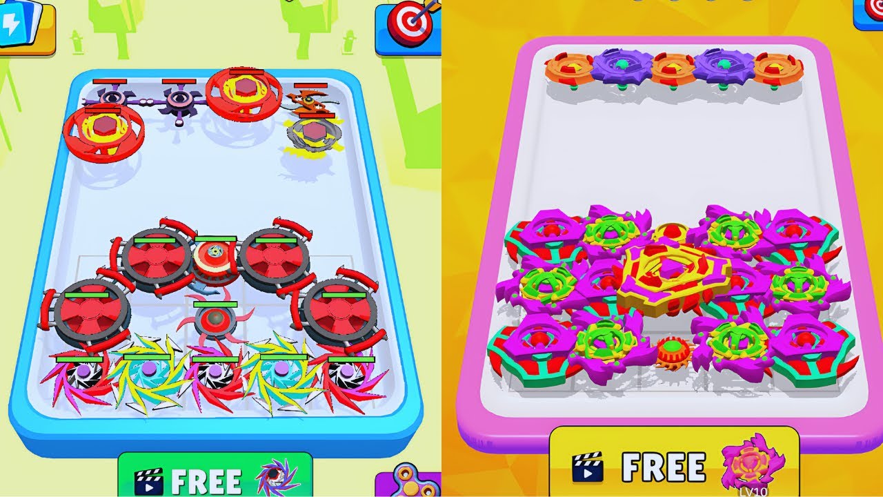 Spinner Merge Bay Blade Vs Merge Spinner Battle Game Max Level Gameplay