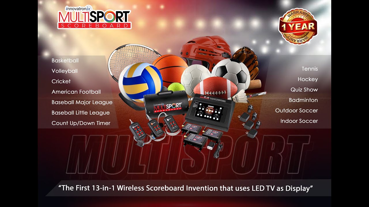 Innovatronix Next Gen - 13-in-1 MultiSport Wireless Scoreboard