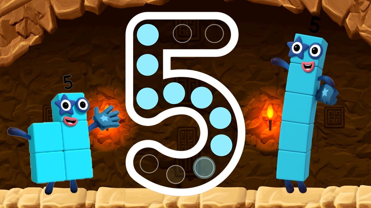Numberblocks 5 Number Magic Run - Meet the Number Five with Numberblocks | CBeebies Go Explore Game