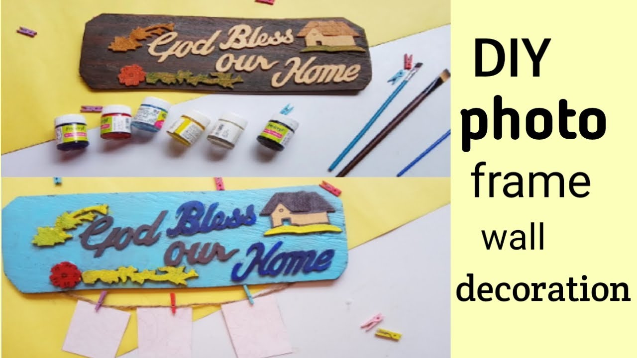Waste wood crafts home decor | photoframe | Craftidea