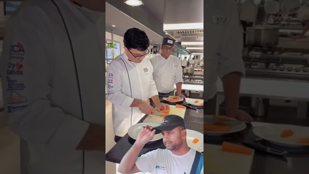 Chef Speaks 48K Chef Shiv Negi showcases cutting skills and guides Batch 164 and 166 of the pro